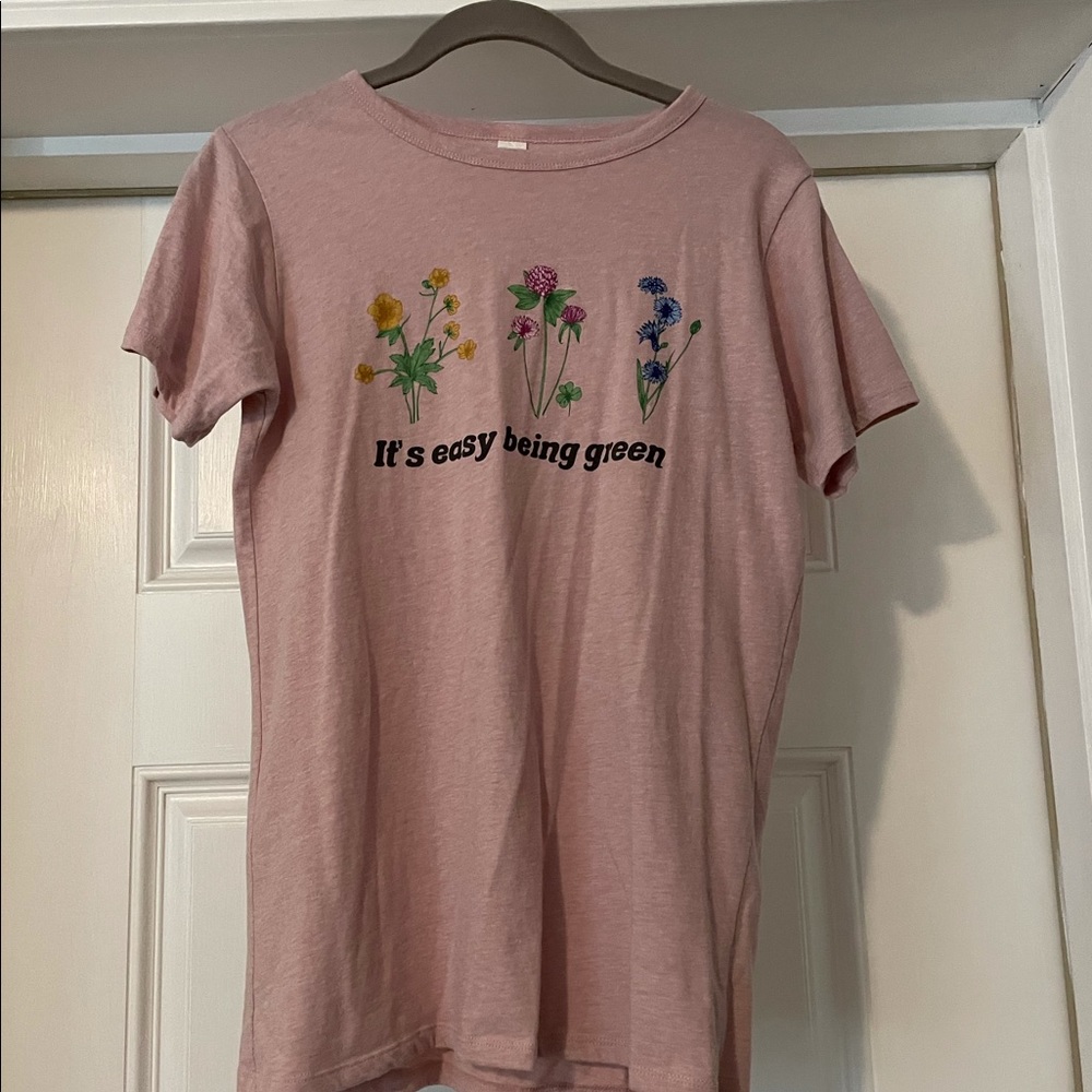 Pink Floral Tee - Picture 2 of 2